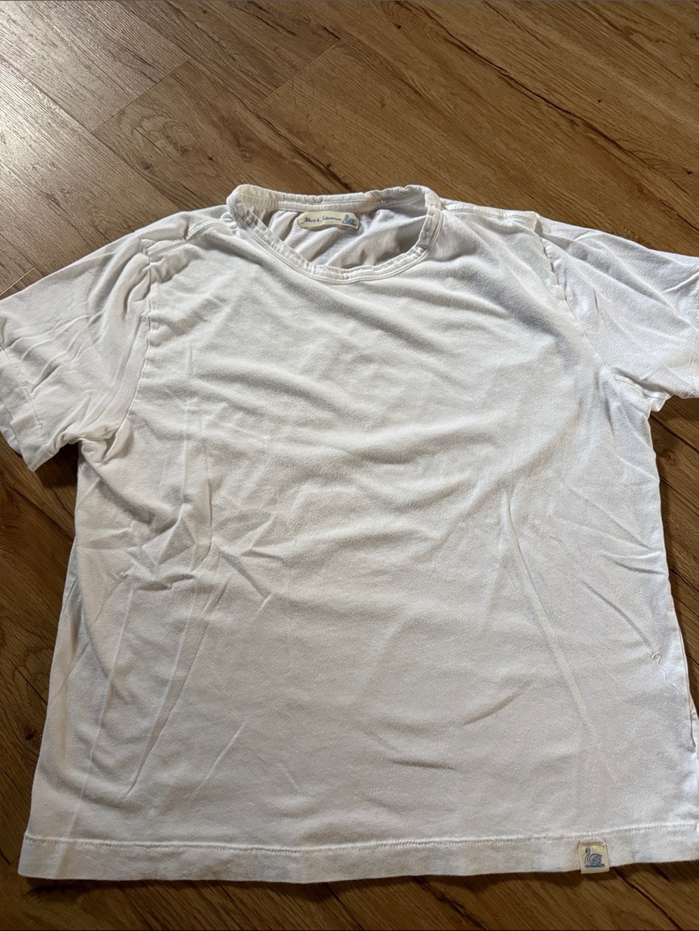 Merz b. Schwanen Classic White Crewneck Men’s Shirt